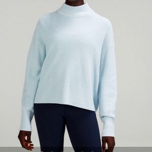 lululemon athletica Light Blue Turtleneck Sweater